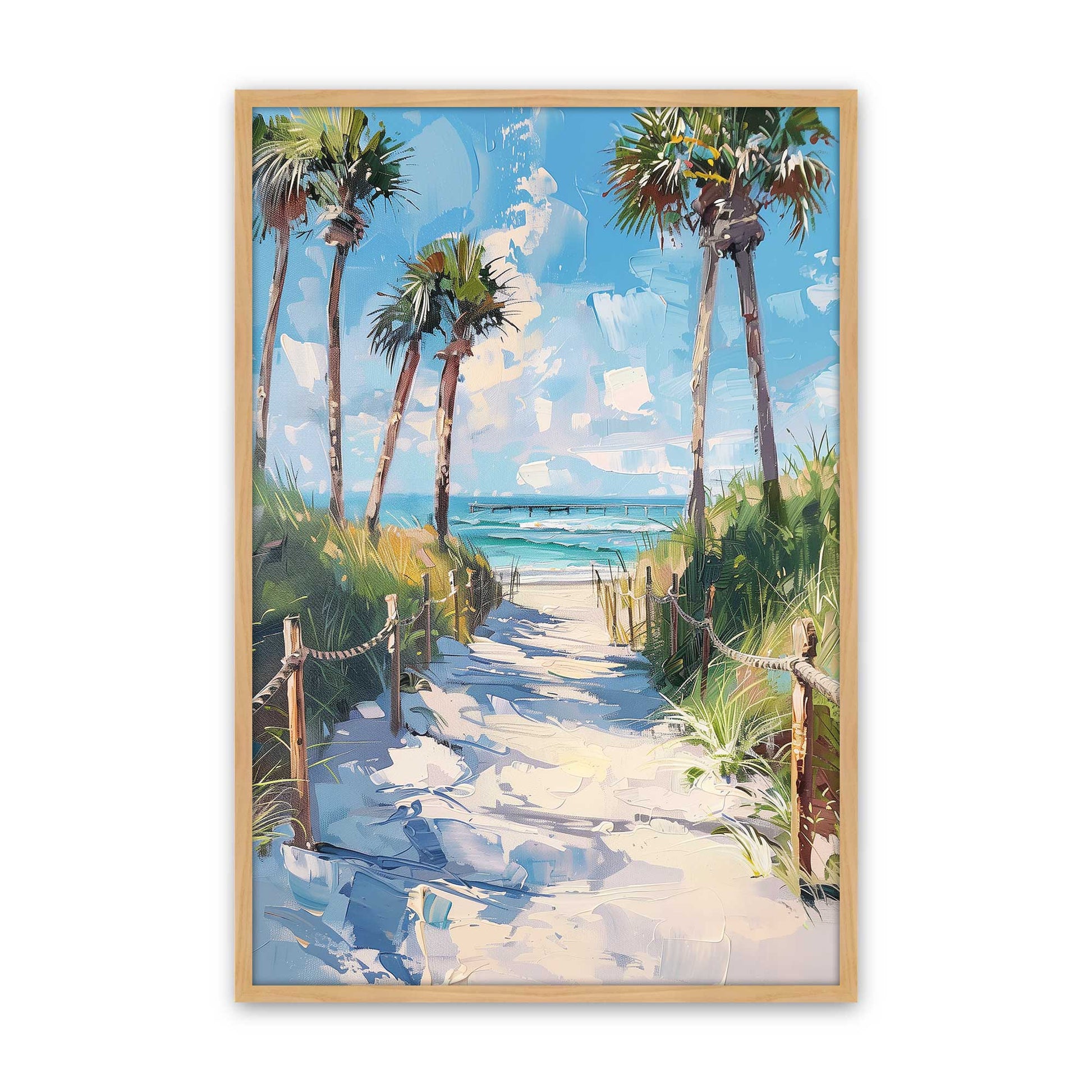 [Color:American Maple], Picture of art in a American Maple frame
