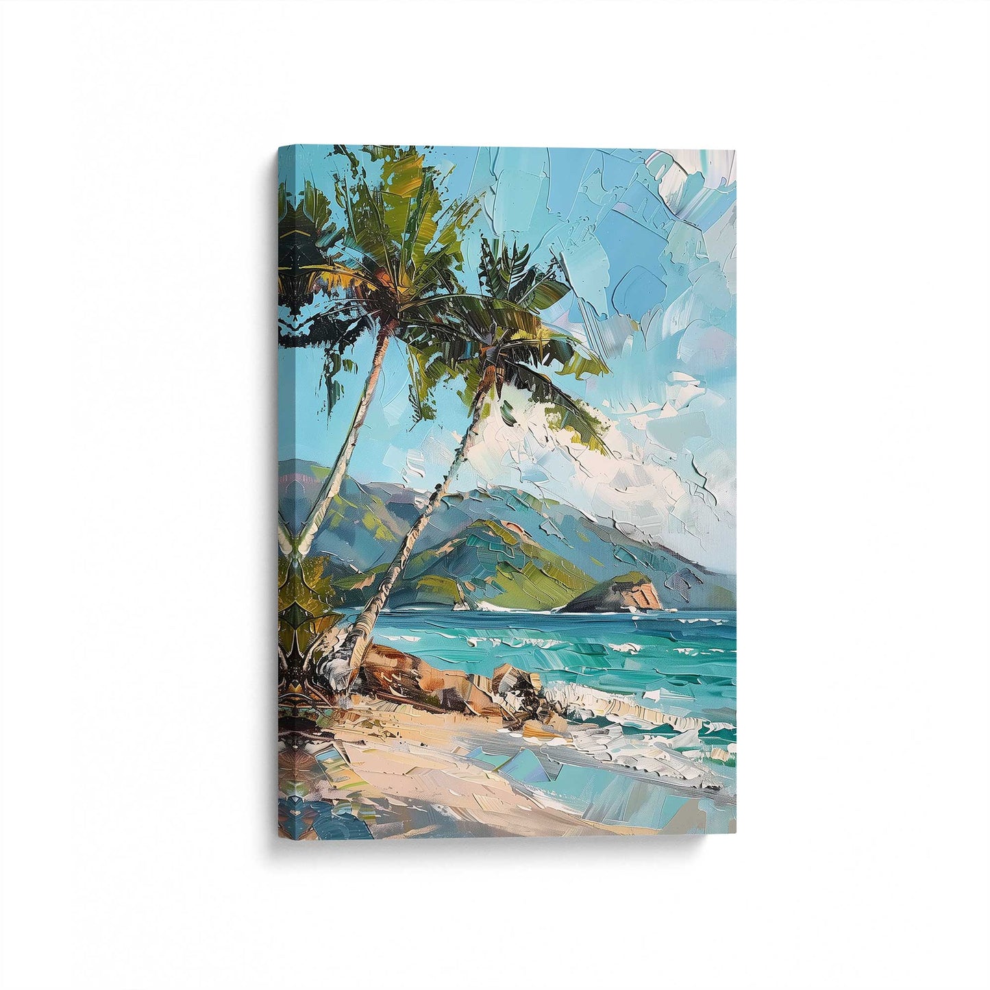 [Color:Stretched Canvas], Picture of art at an angle