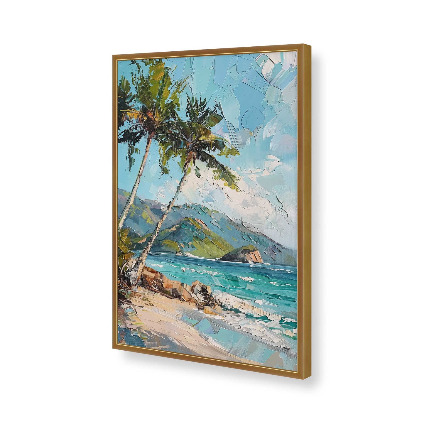 [Color:Polished Gold], Picture of art in a Polished Gold frame of the corner