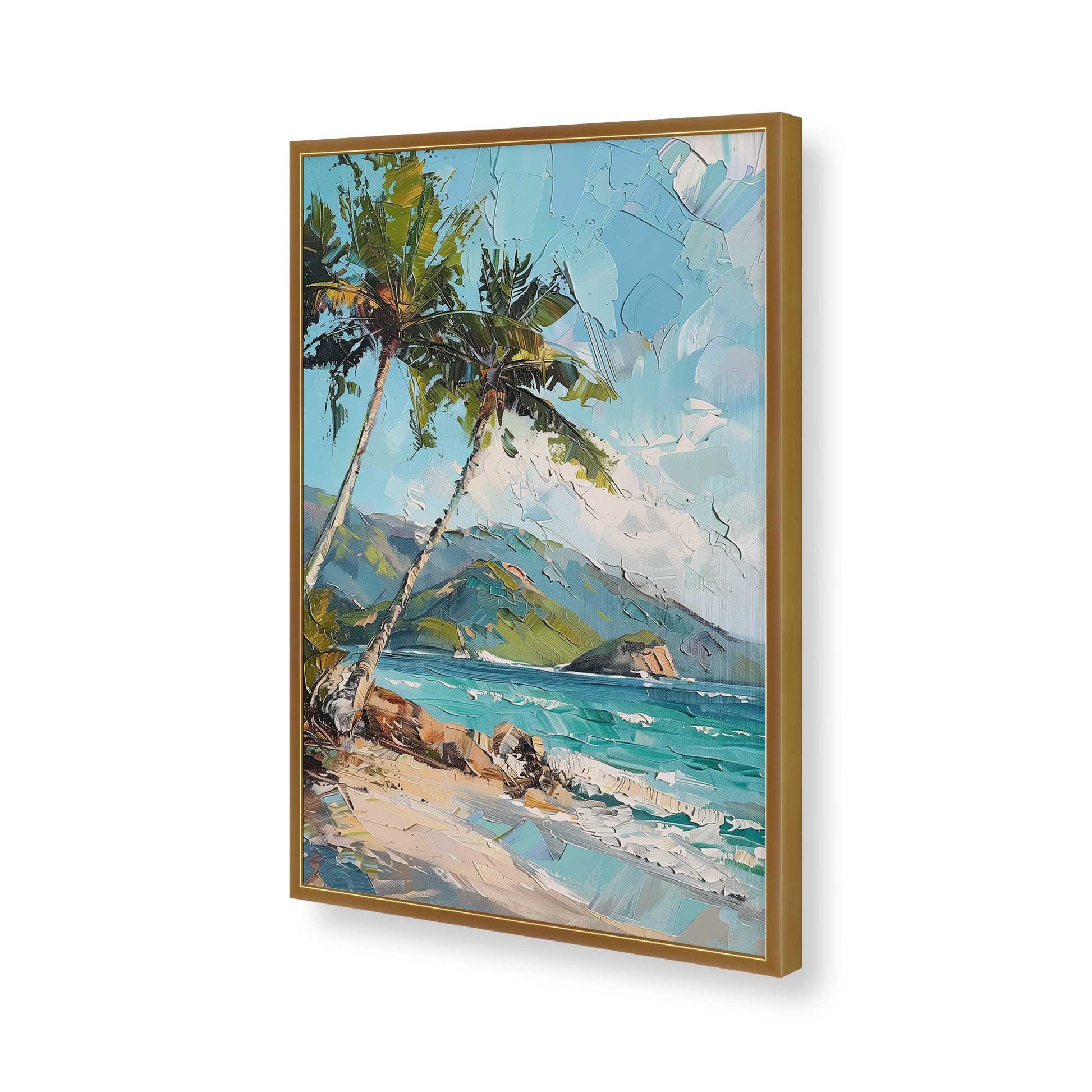 [Color:Polished Gold], Picture of art in a Polished Gold frame of the corner