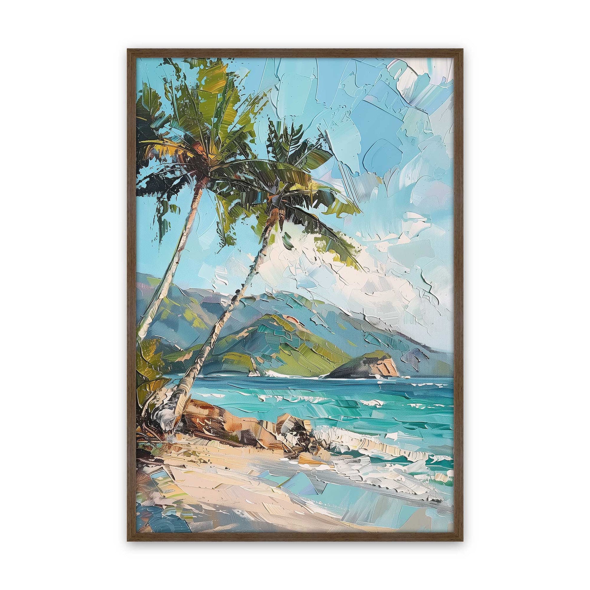 [Color:Walnut], Picture of art in a Walnut frame