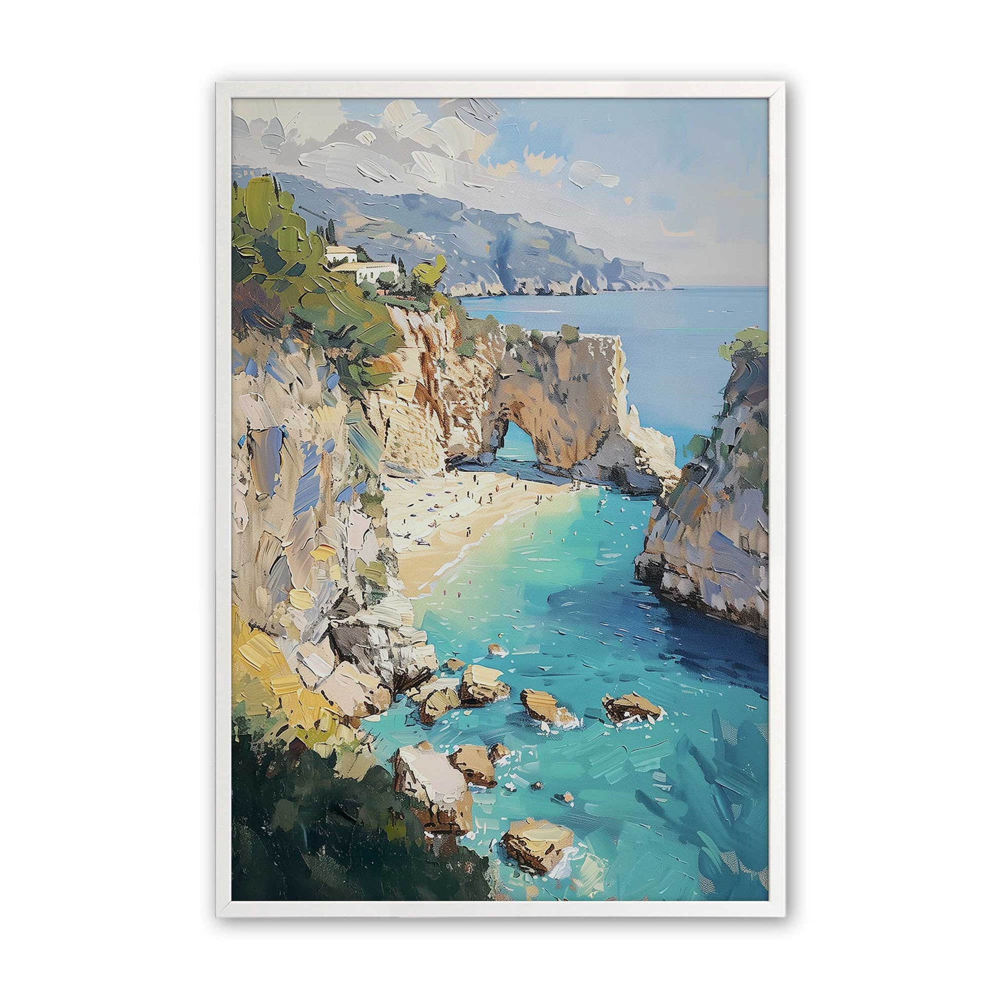 [Color:Opaque White], Picture of art in a Opaque White frame