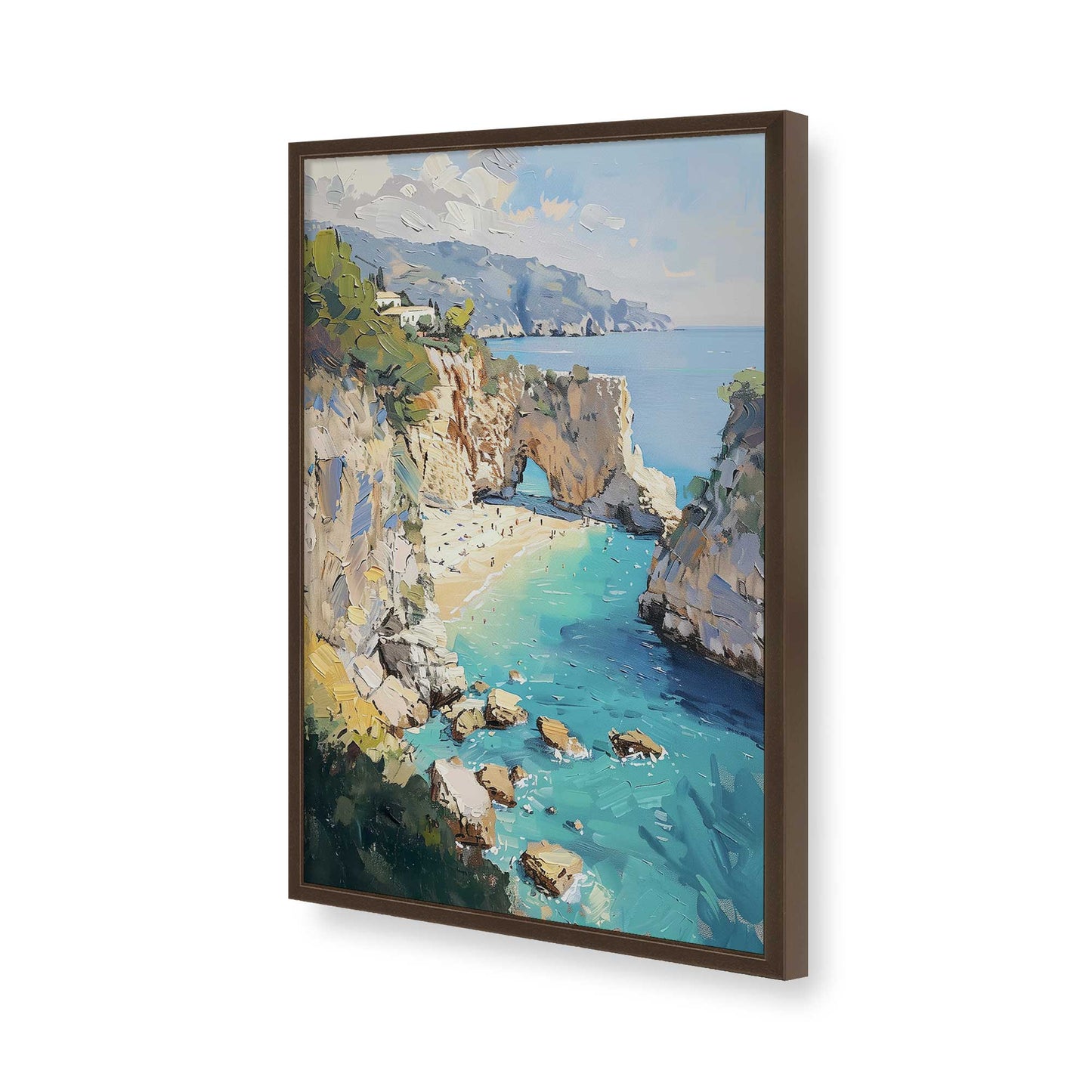 [Color:Belvinder Brown], Picture of art in a Belvinder Brown frame of the corner