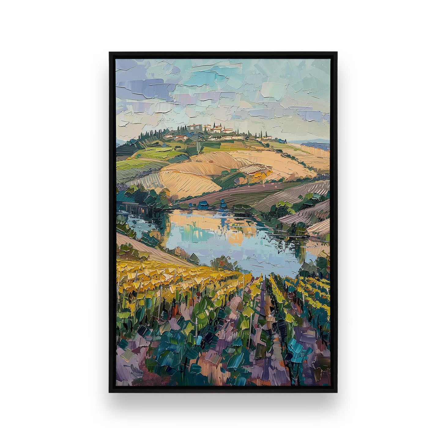 [Color:Satin Black], Picture of art in a Satin Black frame