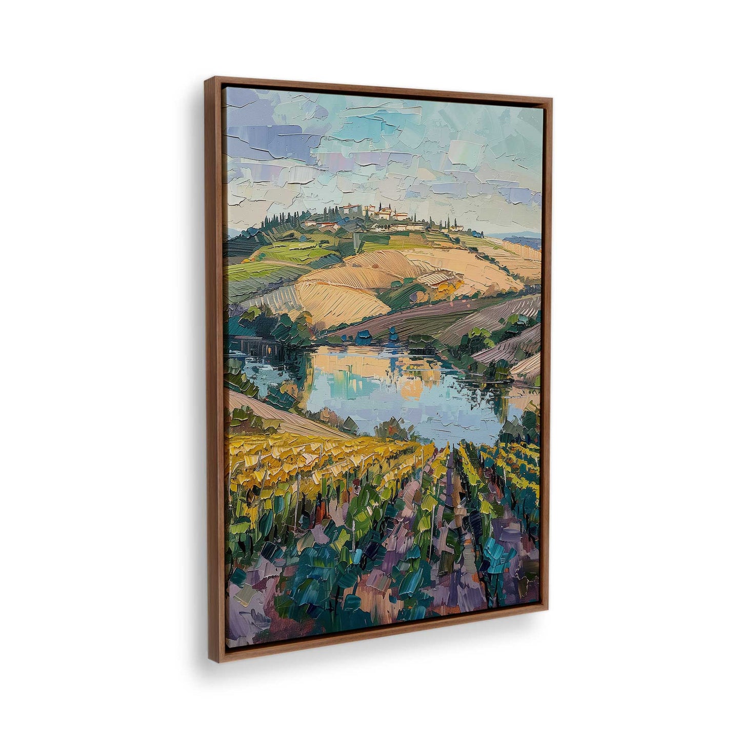[Color:Walnut], Picture of the corner of the art