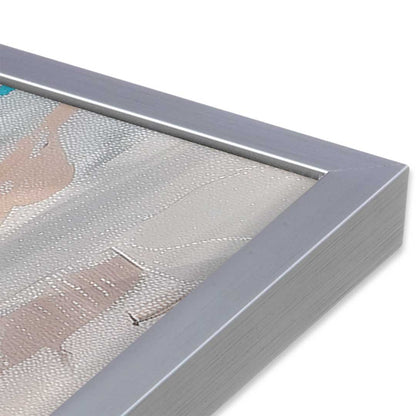 [Color:Polished Chrome], Picture of art in a Polished Chrome frame of the corner