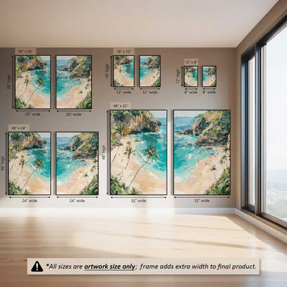 Palm Cove Daydream, Set of 2 Canvas Prints