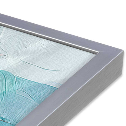 [Color:Polished Chrome], Picture of art in a Polished Chrome frame of the corner