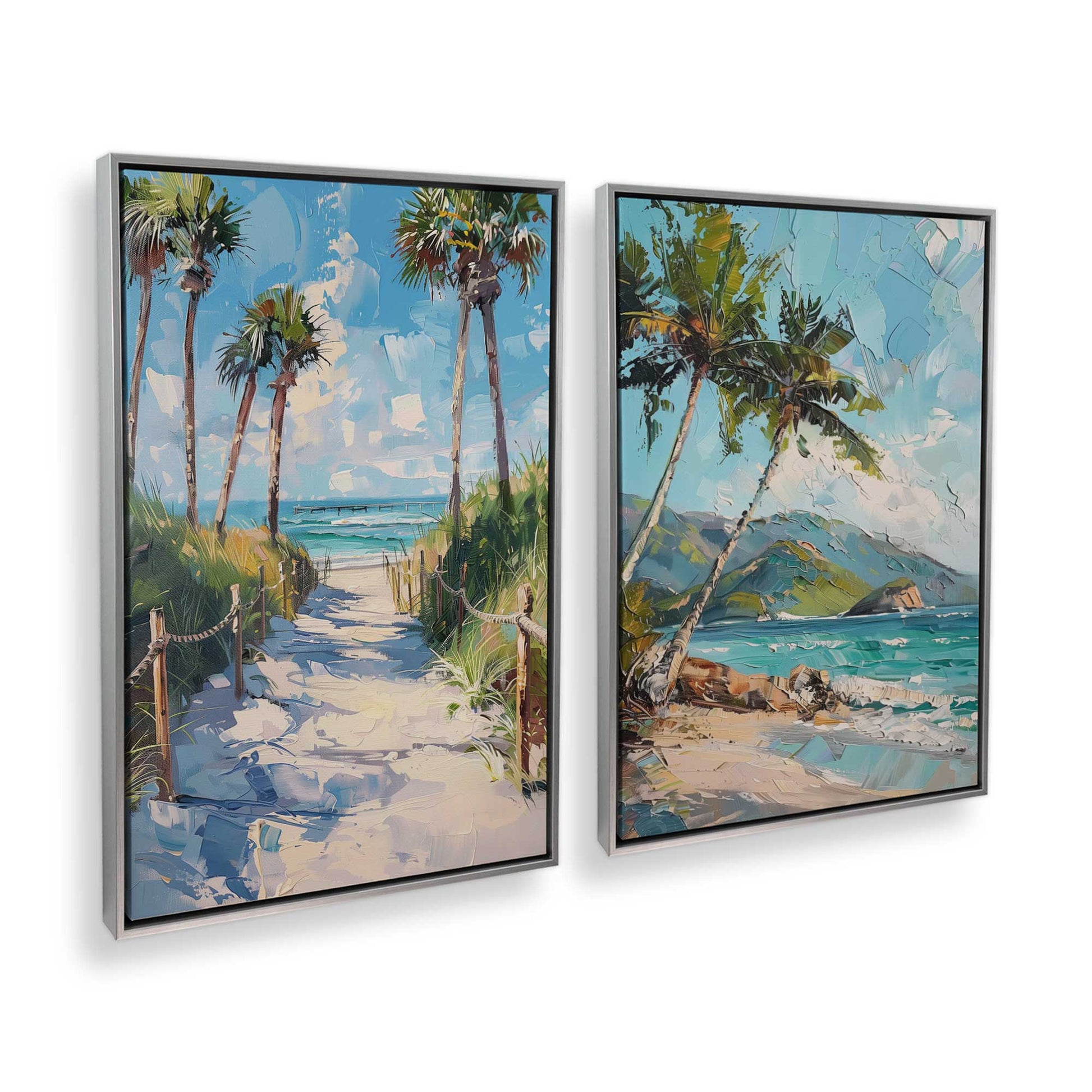 [Color:Polished Chrome], Picture of art in a Polished Chrome frame at an angle