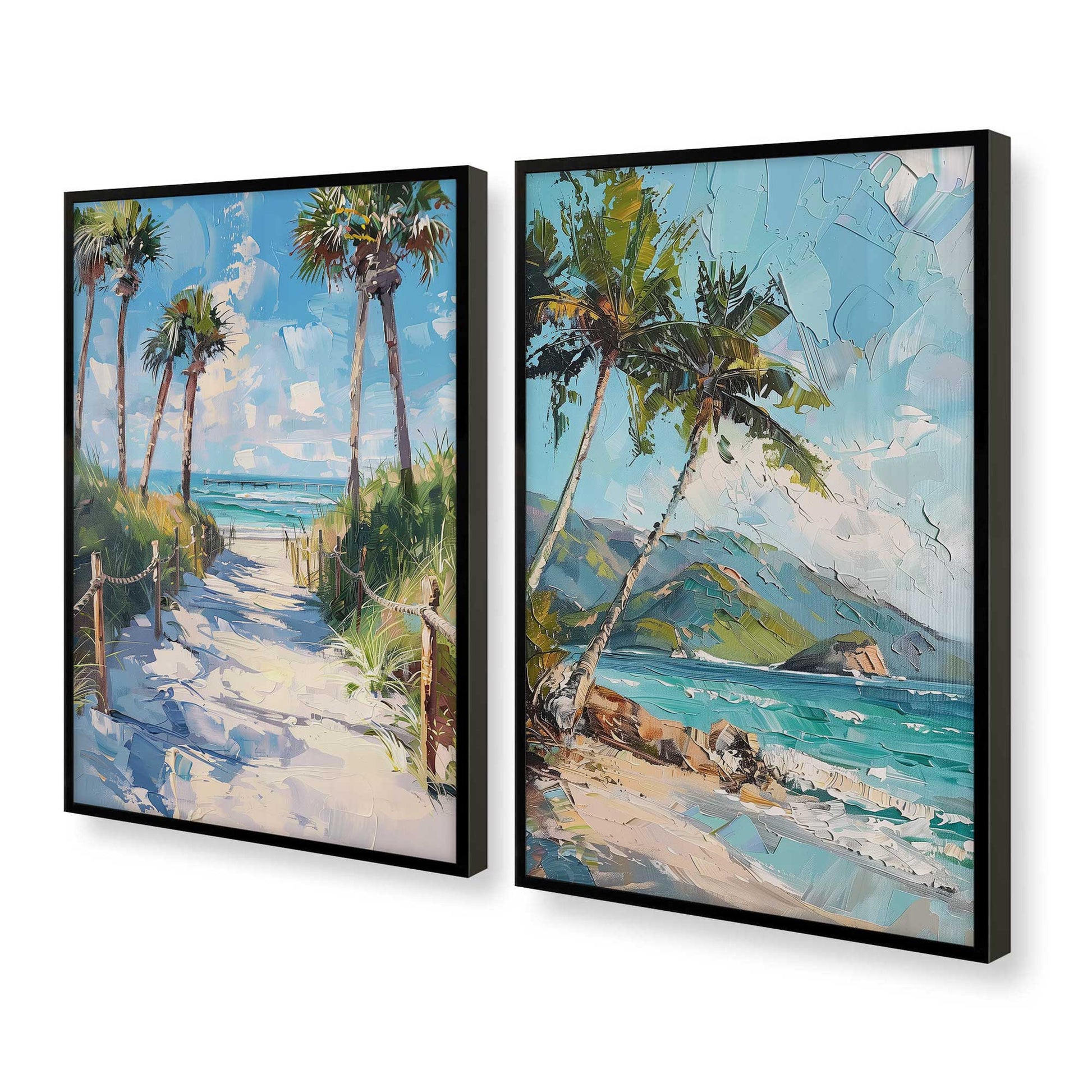 [Color:Satin Black], Picture of art in a Satin Black frame at an angle