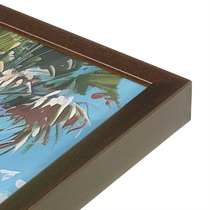 [Color:Belvinder Brown], Picture of art in a Belvinder Brown frame of the corner