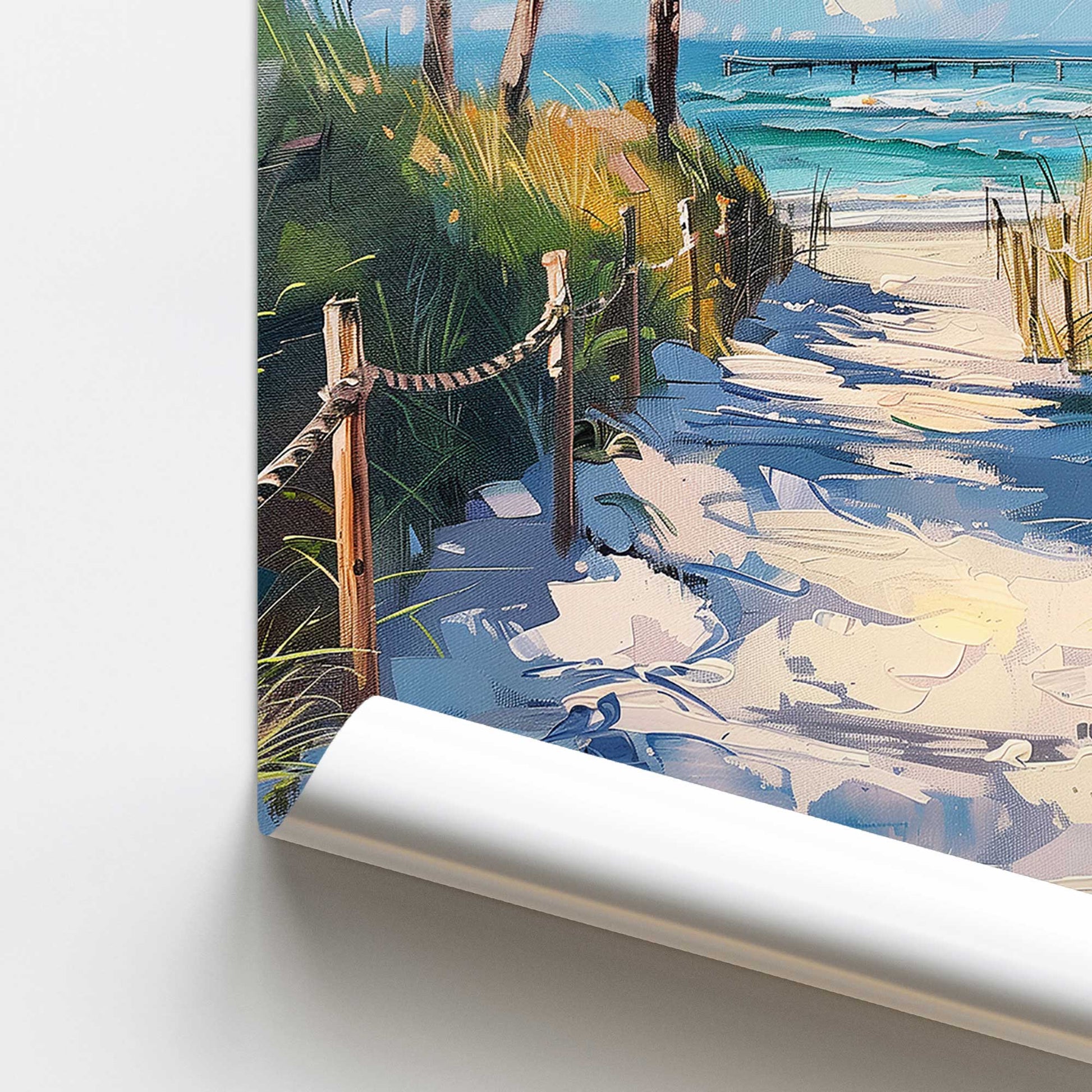 [color:Rolled Print], Picture of close up of art