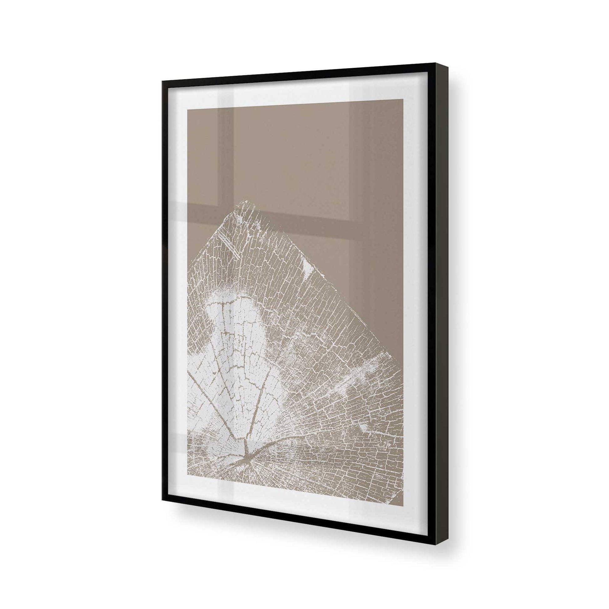 [Color:Satin Black], Picture of art in a Satin Black frame of the corner
