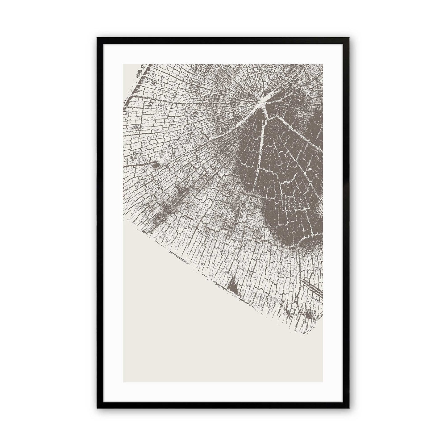 Modern Tree Rings Art Print, Set of 3