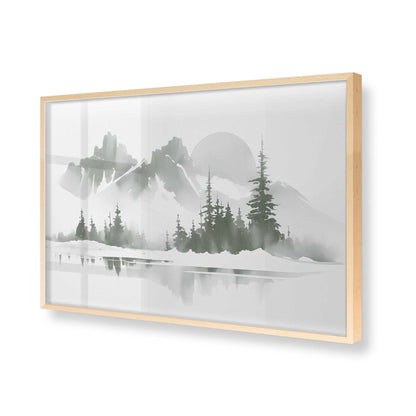 [Color:Raw Maple], Picture of art in a Raw Maple frame of the corner