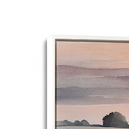 [Color:Opaque White], Picture of art in a White frame at an angle