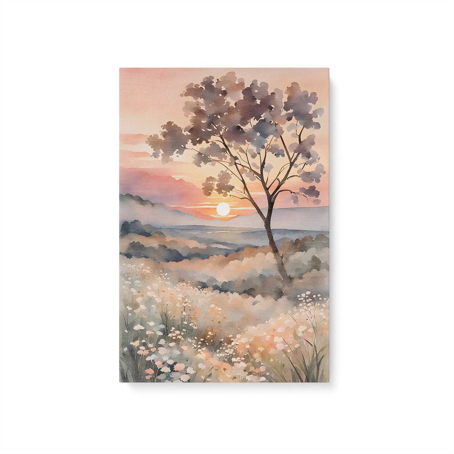 Dreamy Pastel Landscape Canvas Print, Set of 3