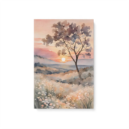 Dreamy Pastel Landscape Canvas Print, Set of 3