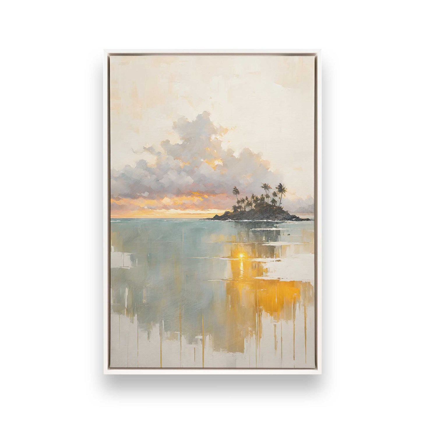 Sunset Waves Canvas Print, Set of 3