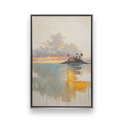 Sunset Waves Canvas Print, Set of 3