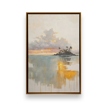 Sunset Waves Canvas Print, Set of 3