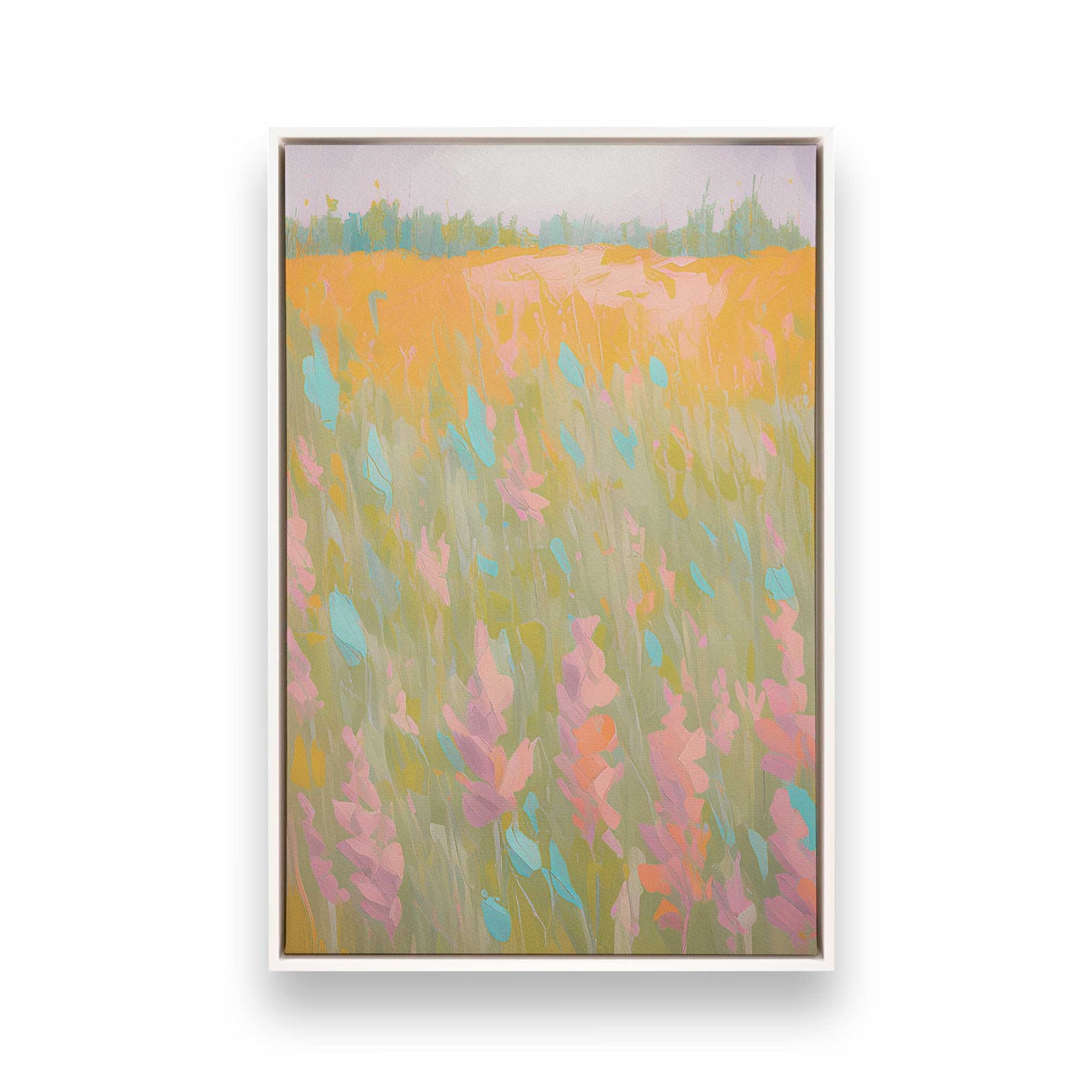 [Color:Opaque White], Picture of art in a White frame