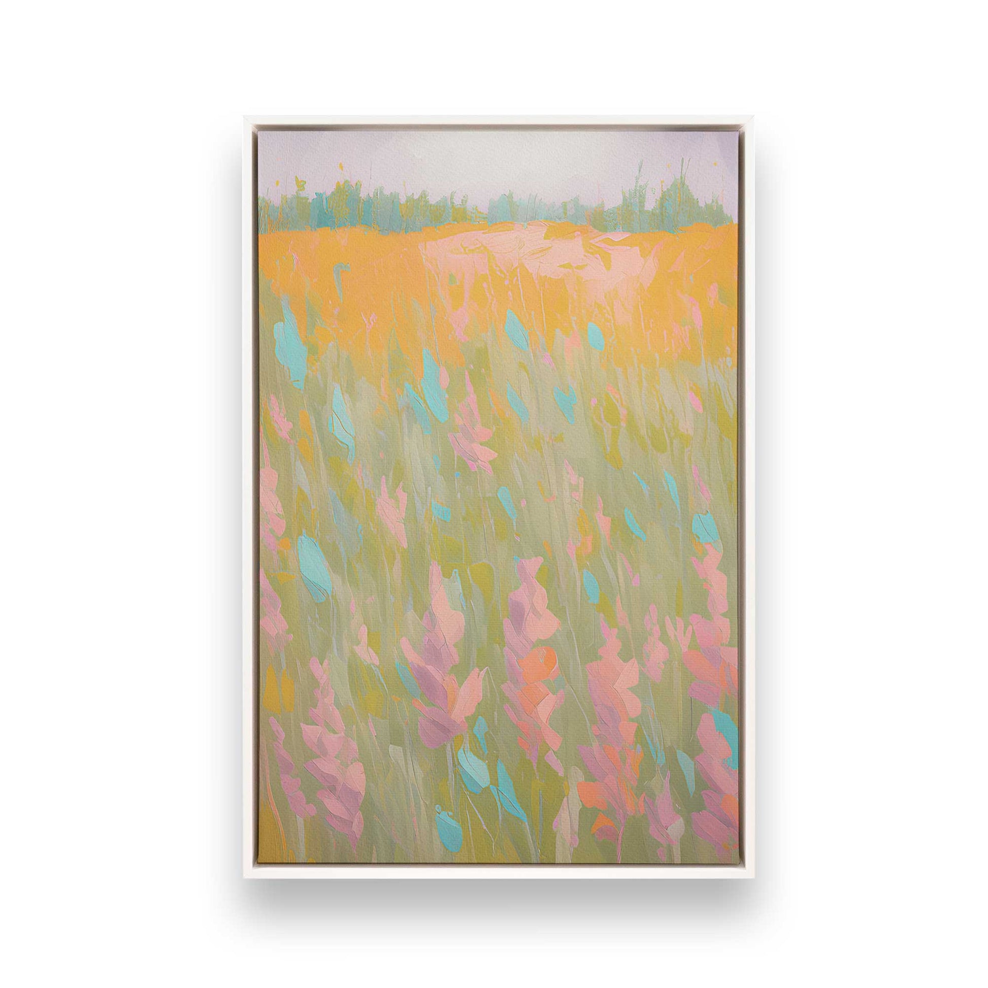 [Color:Opaque White], Picture of art in a White frame