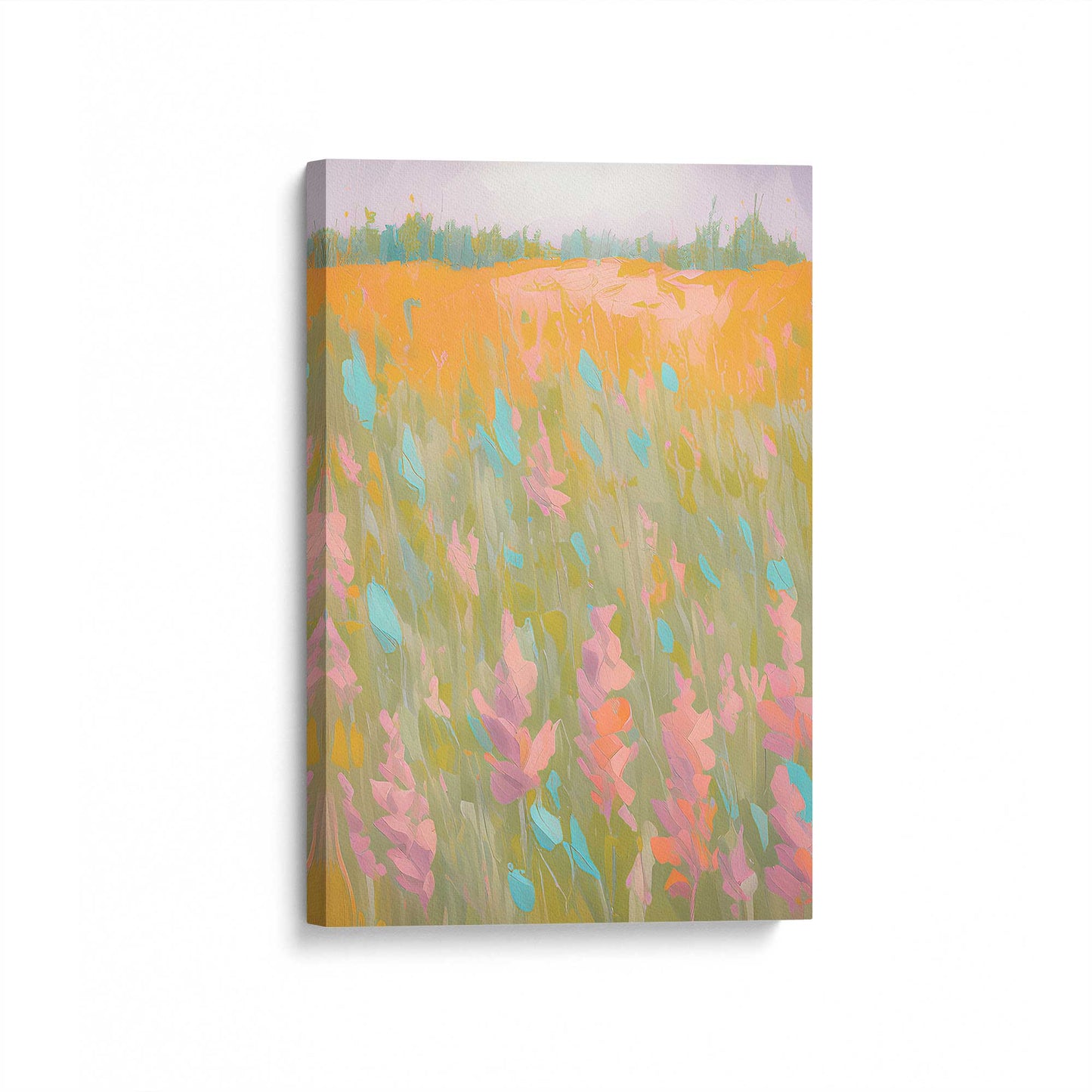 [Color:Stretched Canvas], Picture of art at an angle