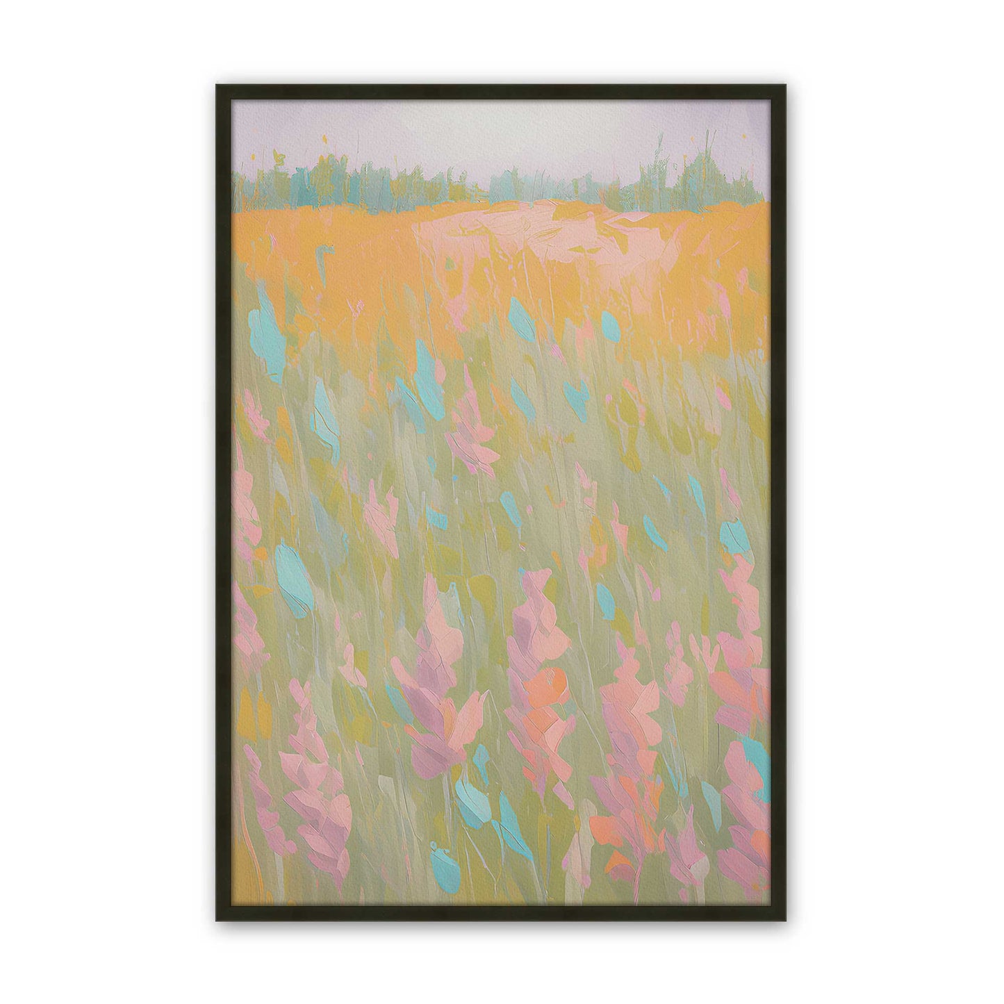 [Color:Satin Black], Picture of art in a Satin Black frame