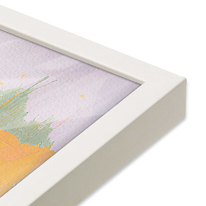[Color:Opaque White], Picture of art in a Opaque White frame at an angle