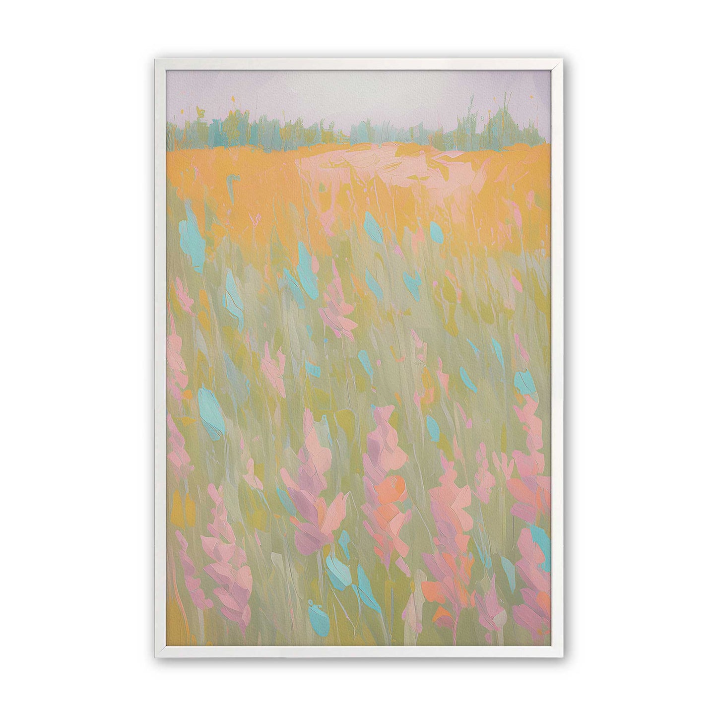 [Color:Opaque White], Picture of art in a Opaque White frame
