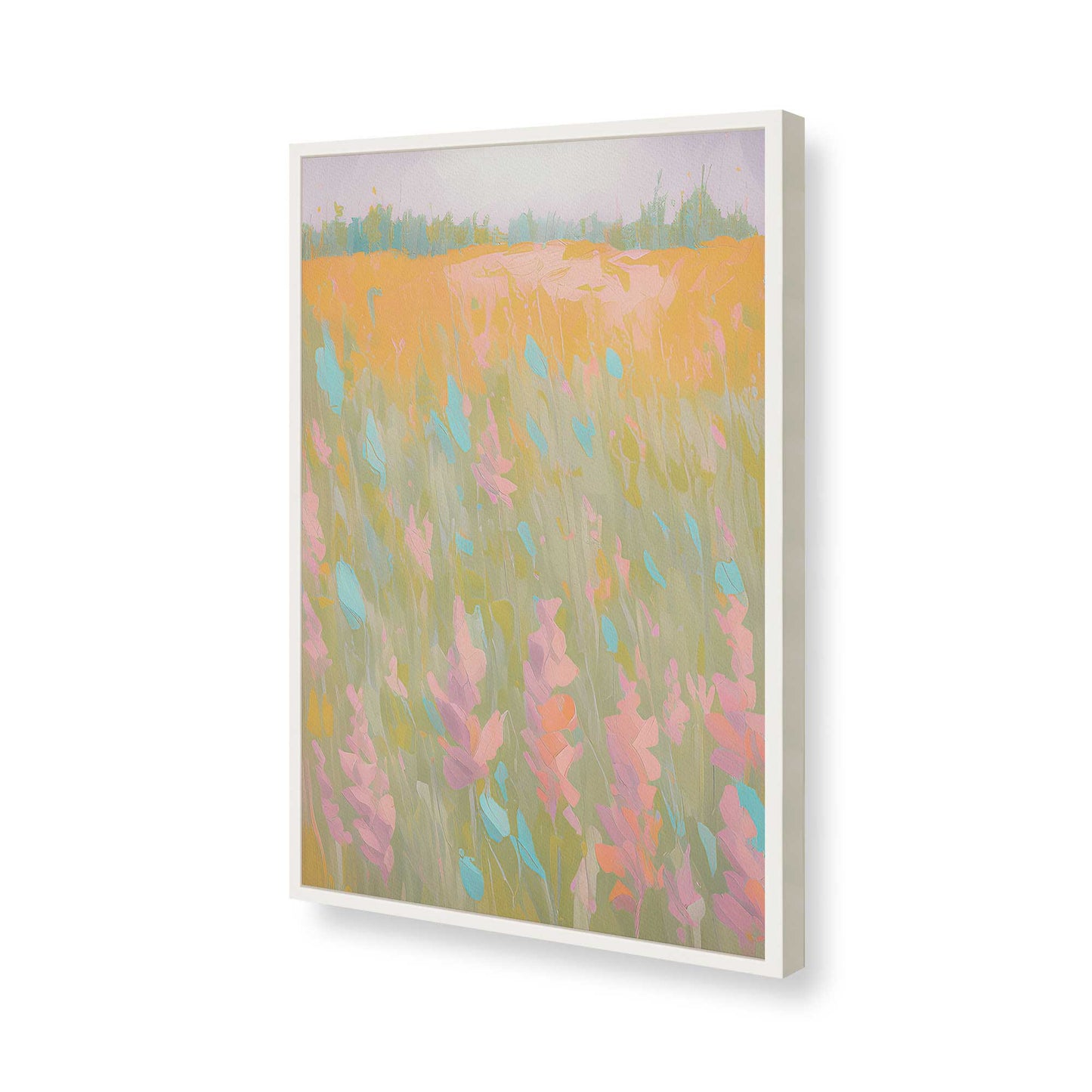 [Color:Opaque White], Picture of art in a Opaque White frame of the corner