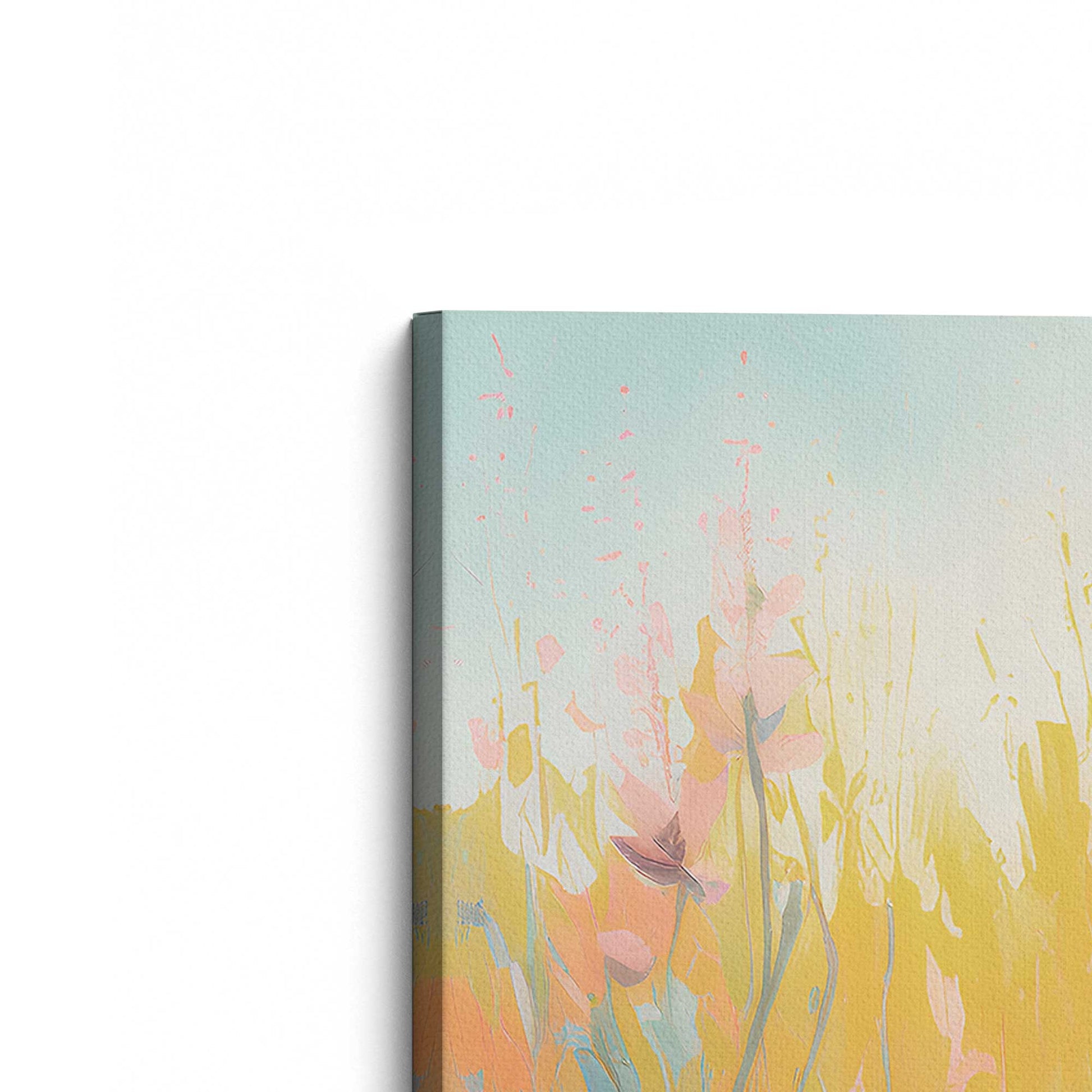 [Color:Stretched Canvas], Picture of the corner of the art