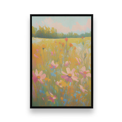 Symphony of Pastel Meadows, Set of 3 Canvas Prints
