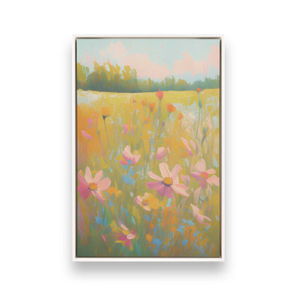 Symphony of Pastel Meadows, Set of 3 Canvas Prints