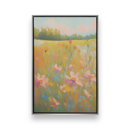 Symphony of Pastel Meadows, Set of 3 Canvas Prints