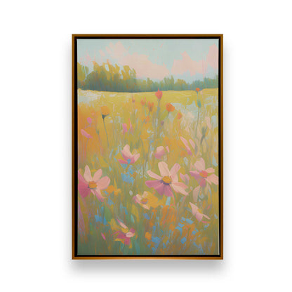 Symphony of Pastel Meadows, Set of 3 Canvas Prints