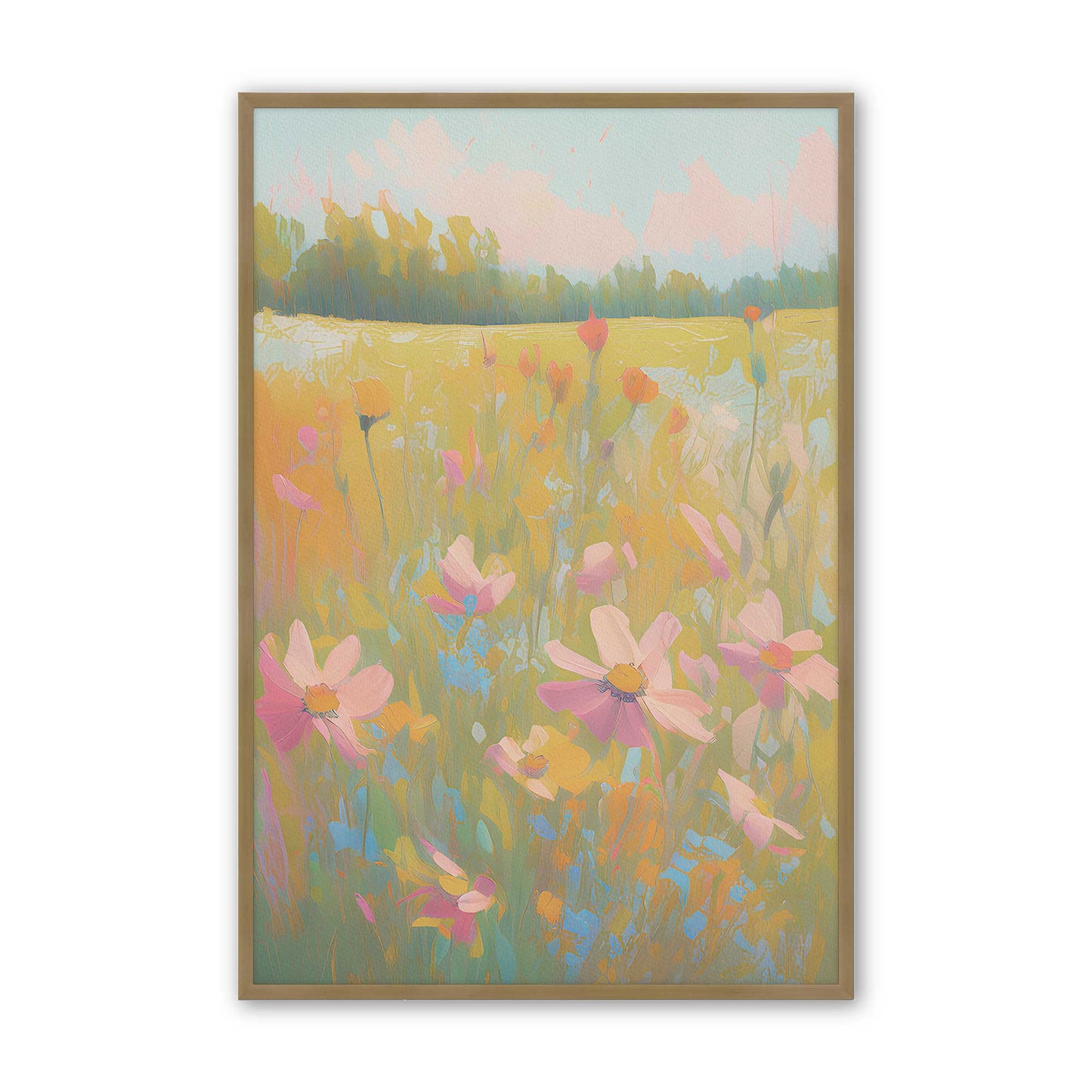 Symphony of Pastel Meadows Set of 3 Art Prints