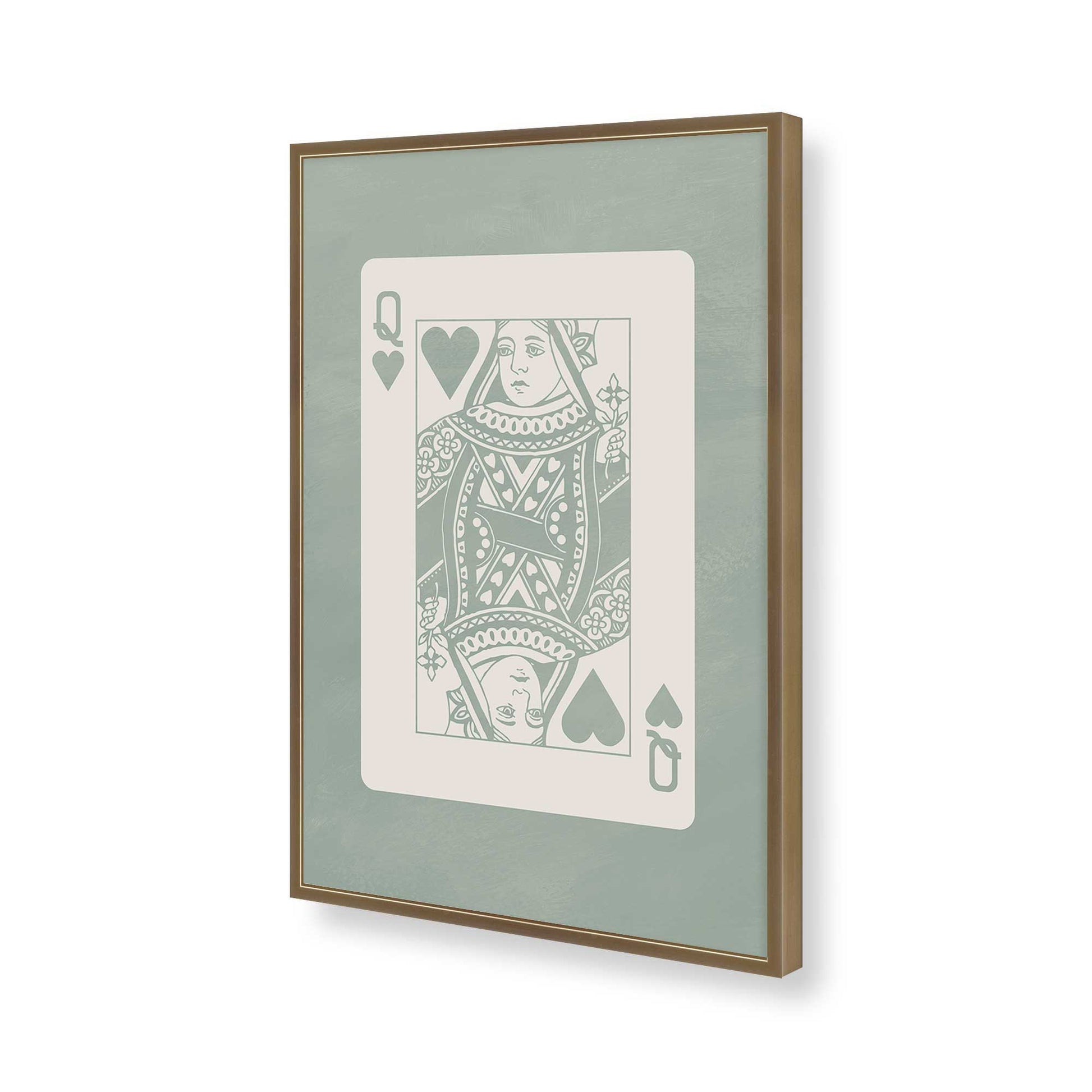 [Color:Brushed Gold], Picture of art in a Brushed Gold frame of the corner