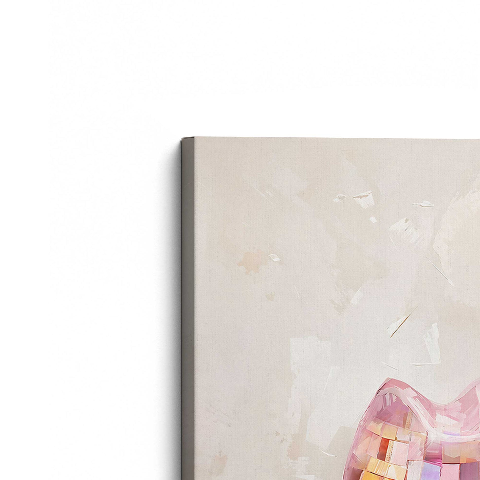 [Color:Stretched Canvas], Picture of the corner of the art