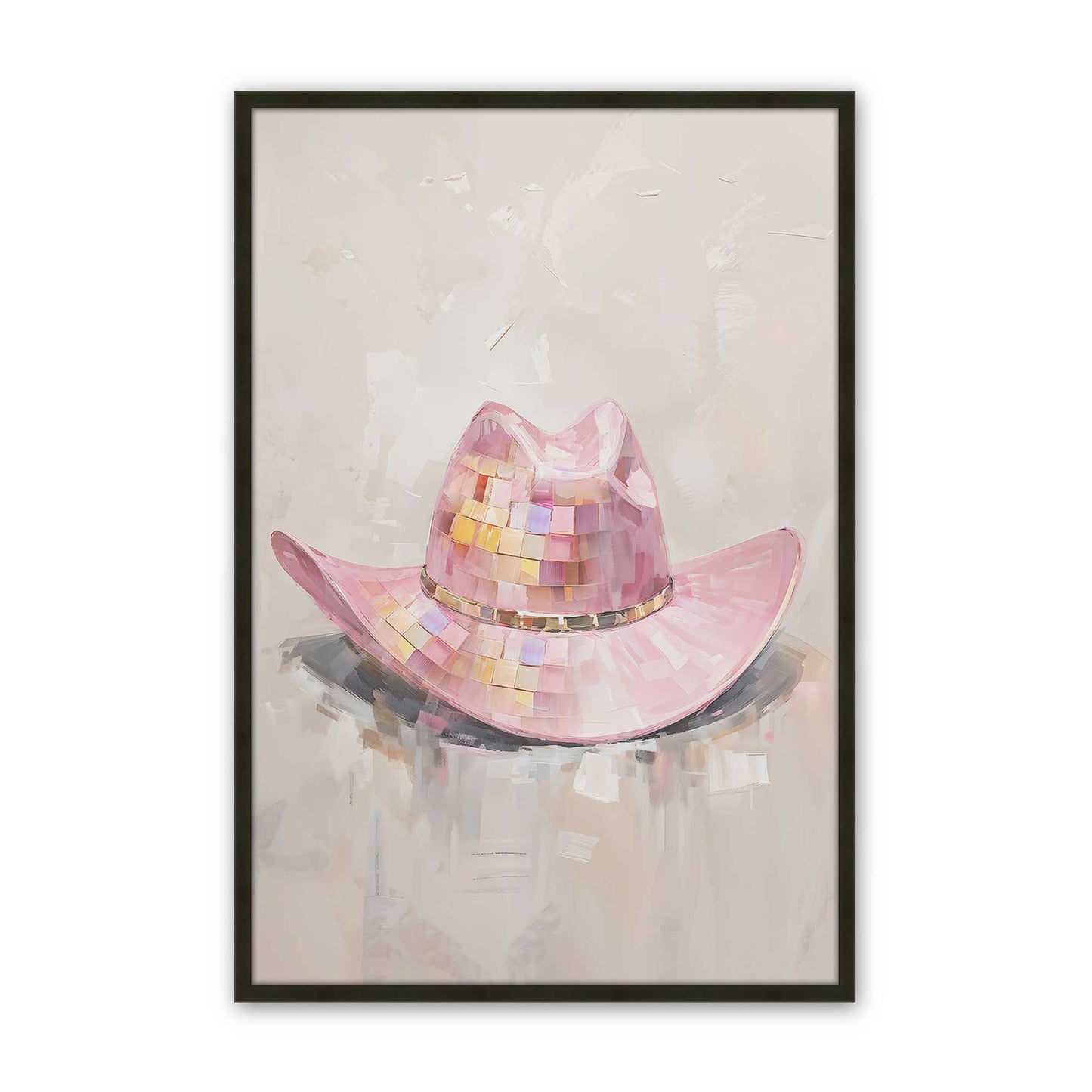 [Color:Satin Black], Picture of art in a Satin Black frame