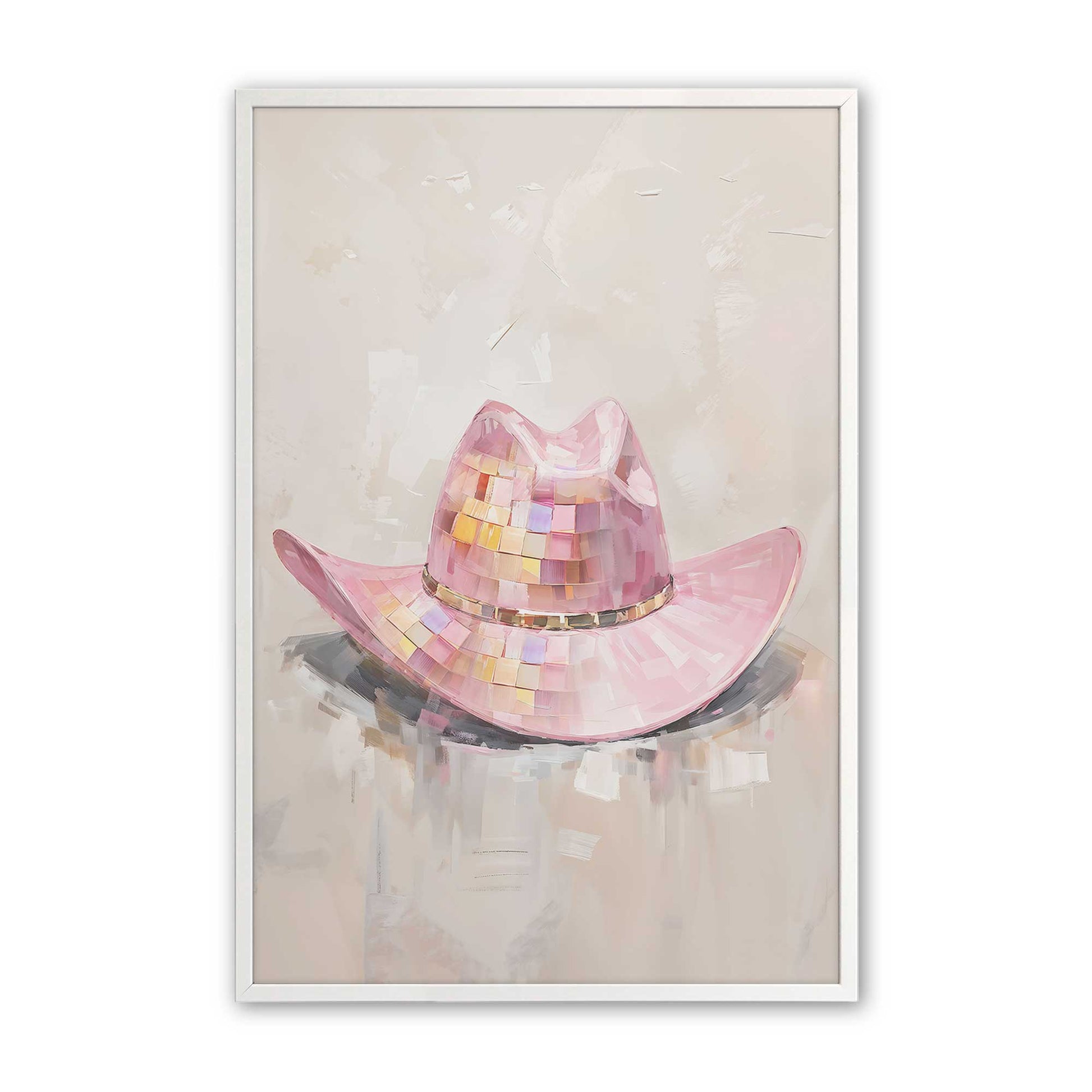 [Color:Opaque White], Picture of art in a Opaque White frame