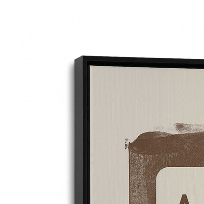 [Color:Satin Black], Picture of art in a Satin Black frame at an angle