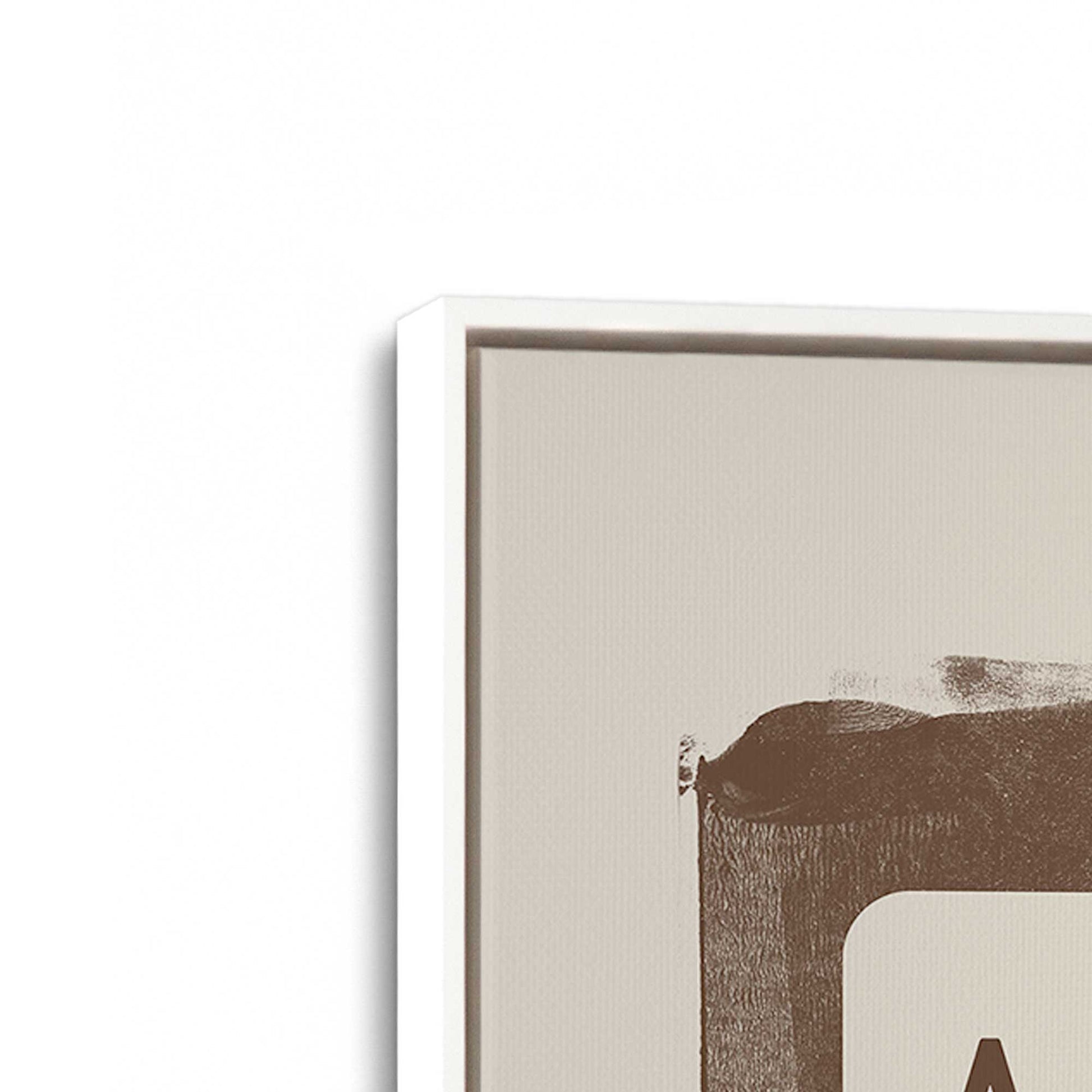 [Color:Opaque White], Picture of art in a White frame at an angle