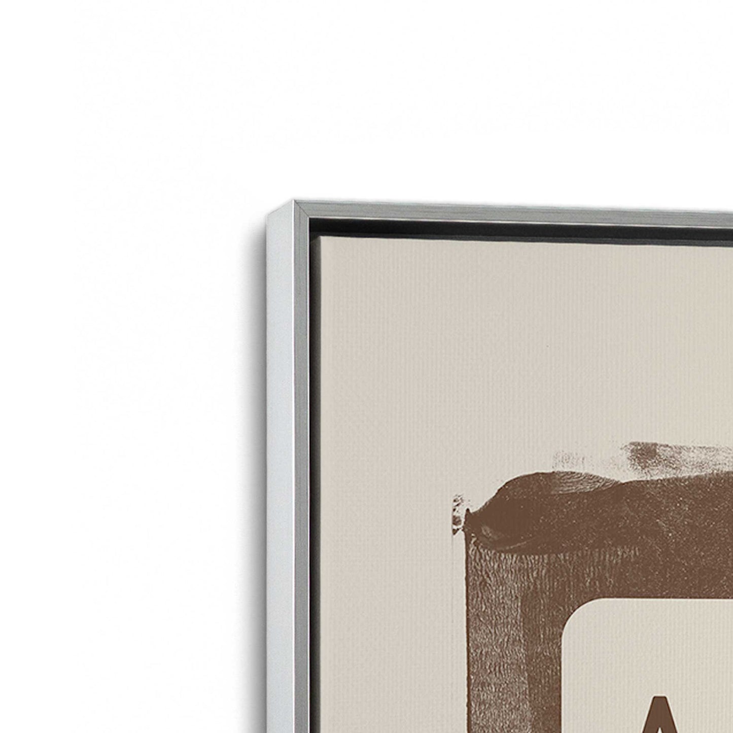 [Color:Polished Chrome], Picture of art in a Polished Chrome frame at an angle