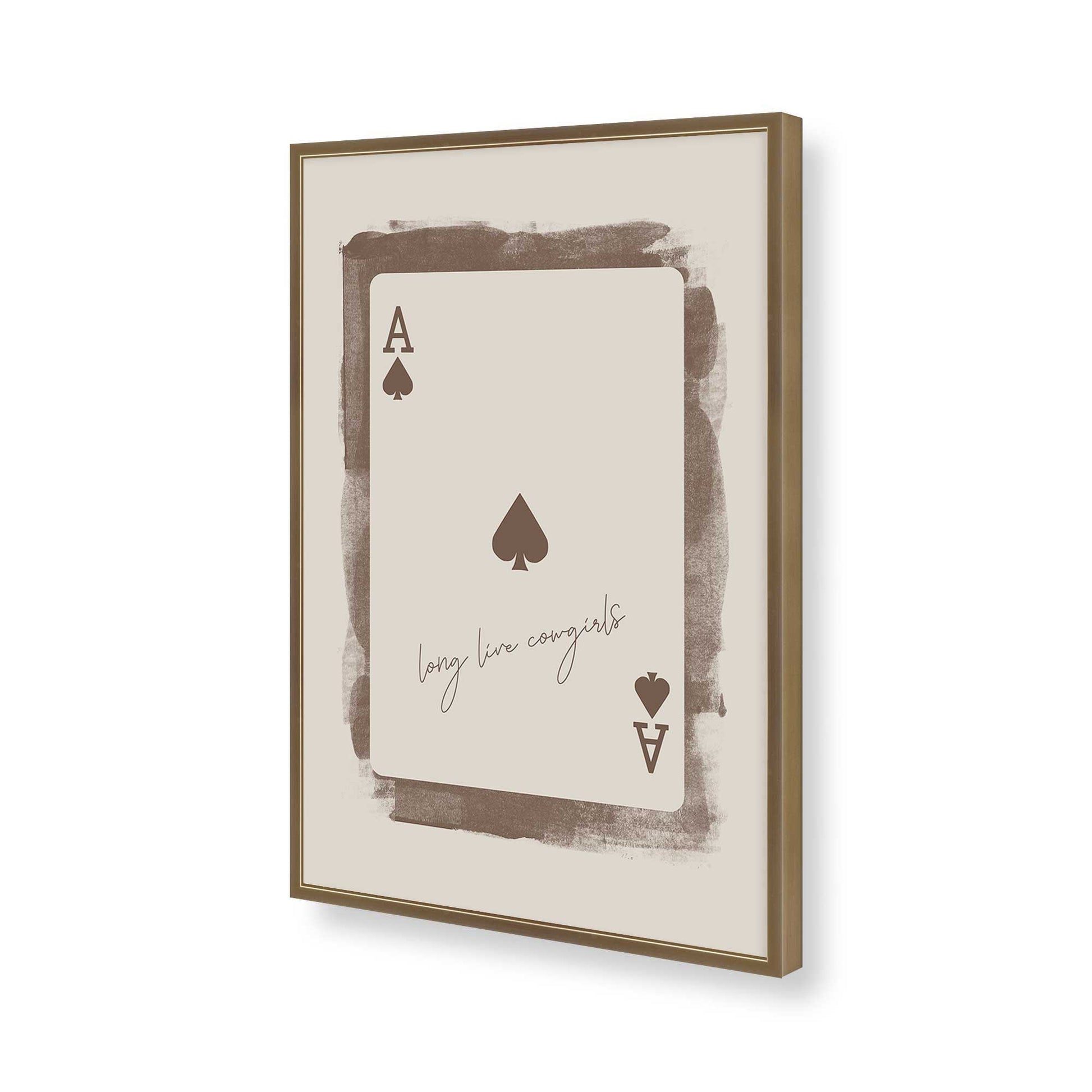 [Color:Brushed Gold], Picture of art in a Brushed Gold frame of the corner