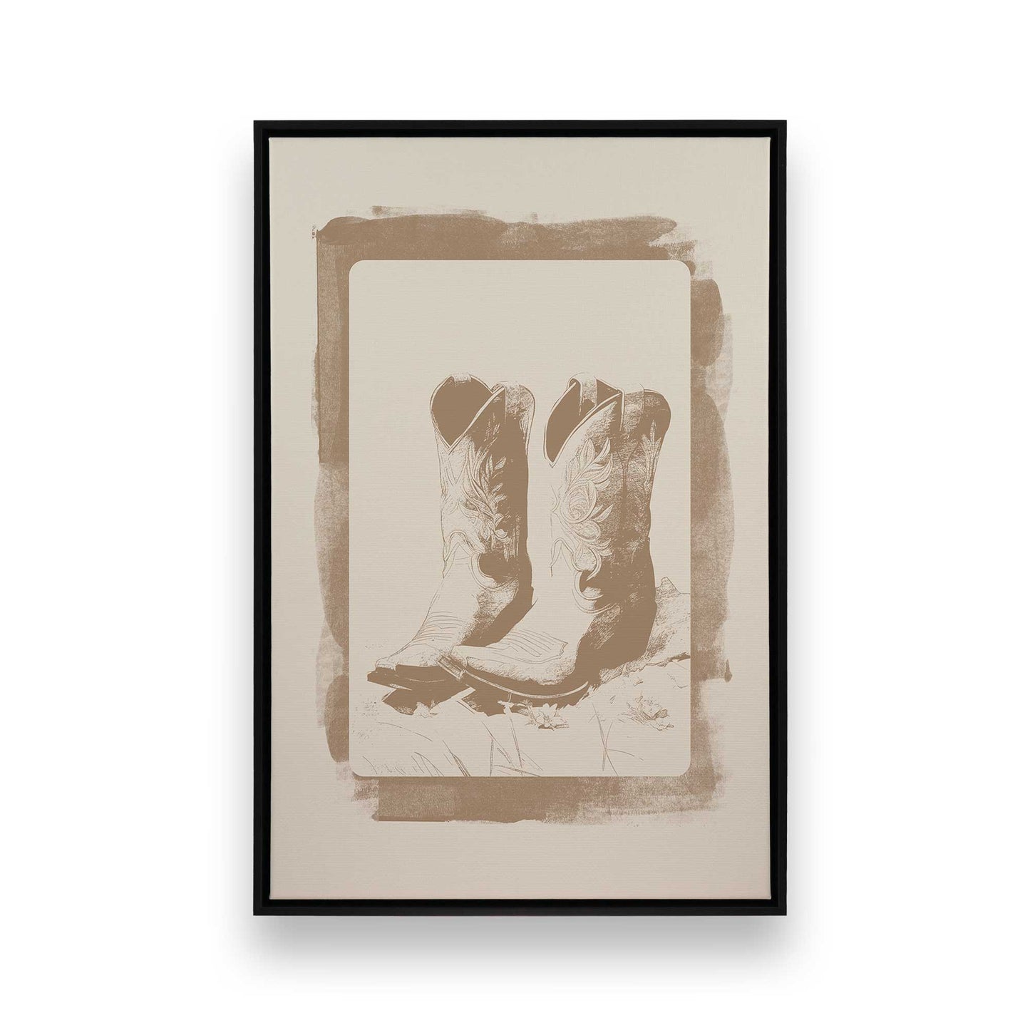 [Color:Satin Black], Picture of art in a Satin Black frame