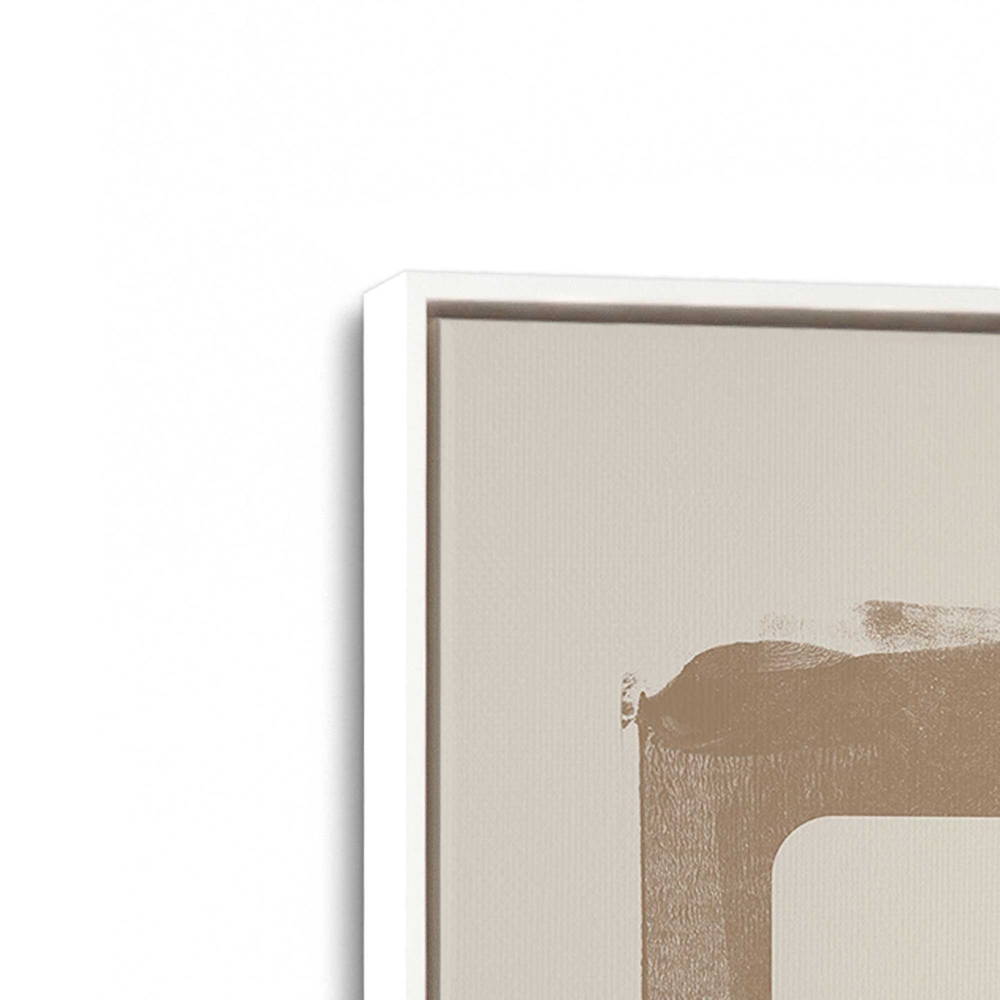 [Color:Opaque White], Picture of art in a White frame at an angle