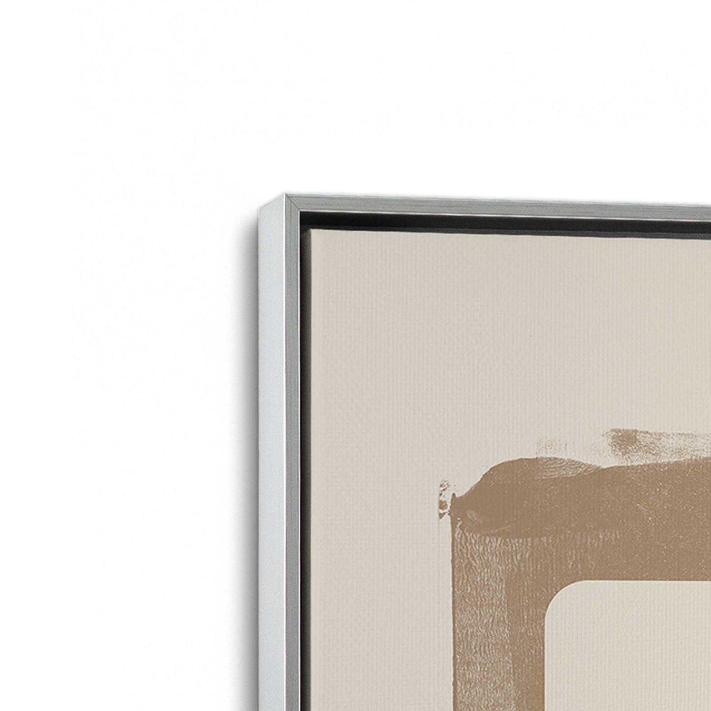 [Color:Polished Chrome], Picture of art in a Polished Chrome frame at an angle