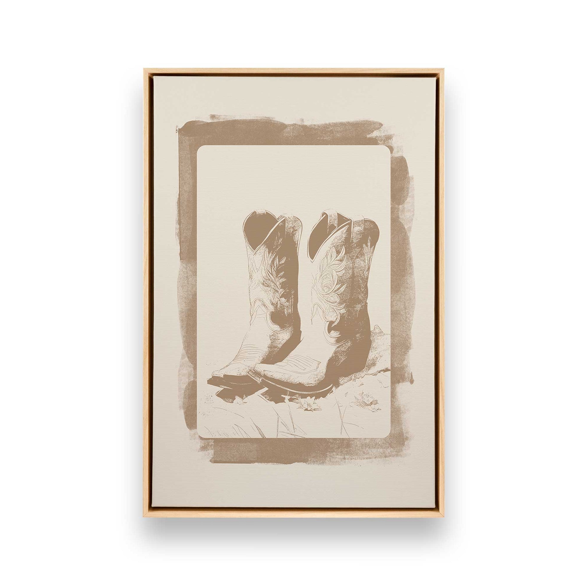 [Color:American Maple], Picture of art in a American Maple frame